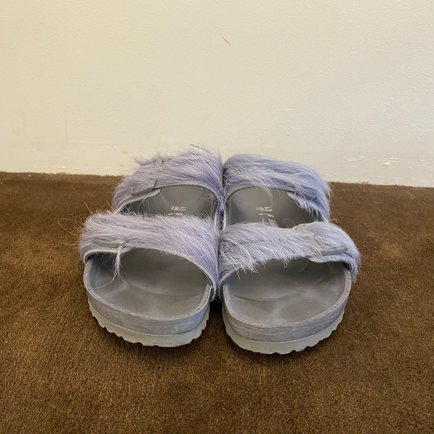 Rick Owens Fur Arizona Birkenstocks