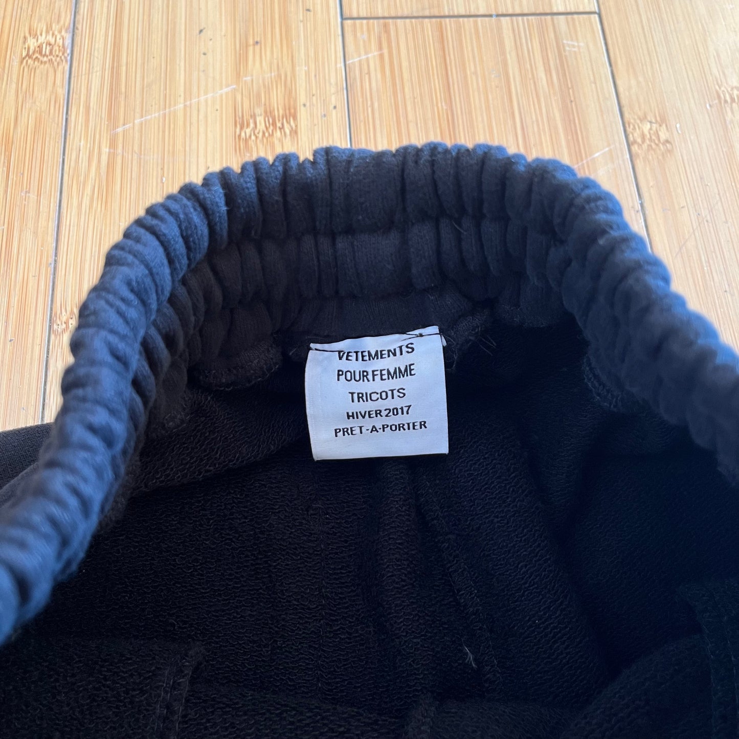 Vetements "Turned On By Danger" Sweatpants