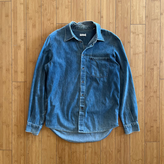 Helmut Lang Denim Long-Sleeve Button-Up
