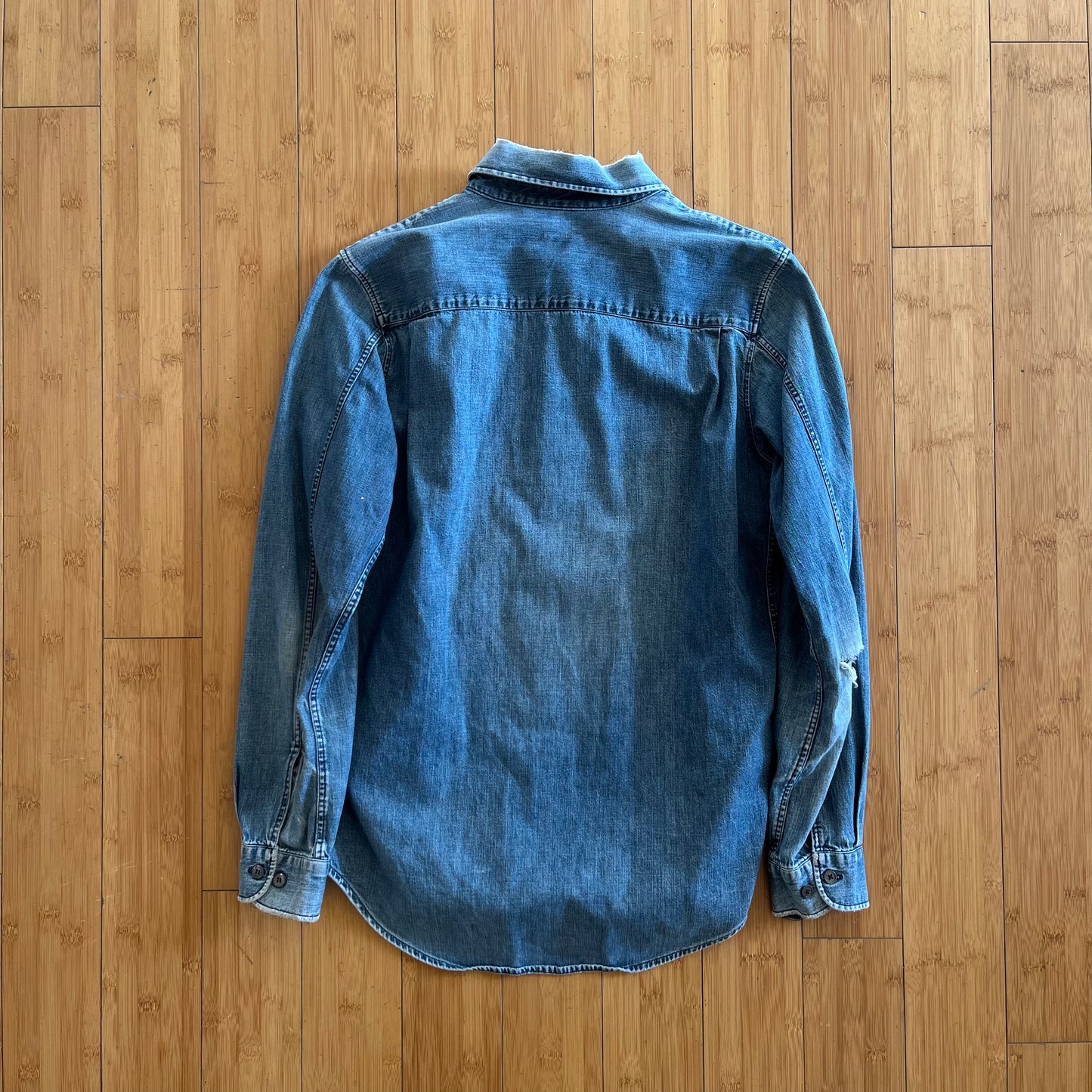 Helmut Lang Denim Long-Sleeve Button-Up