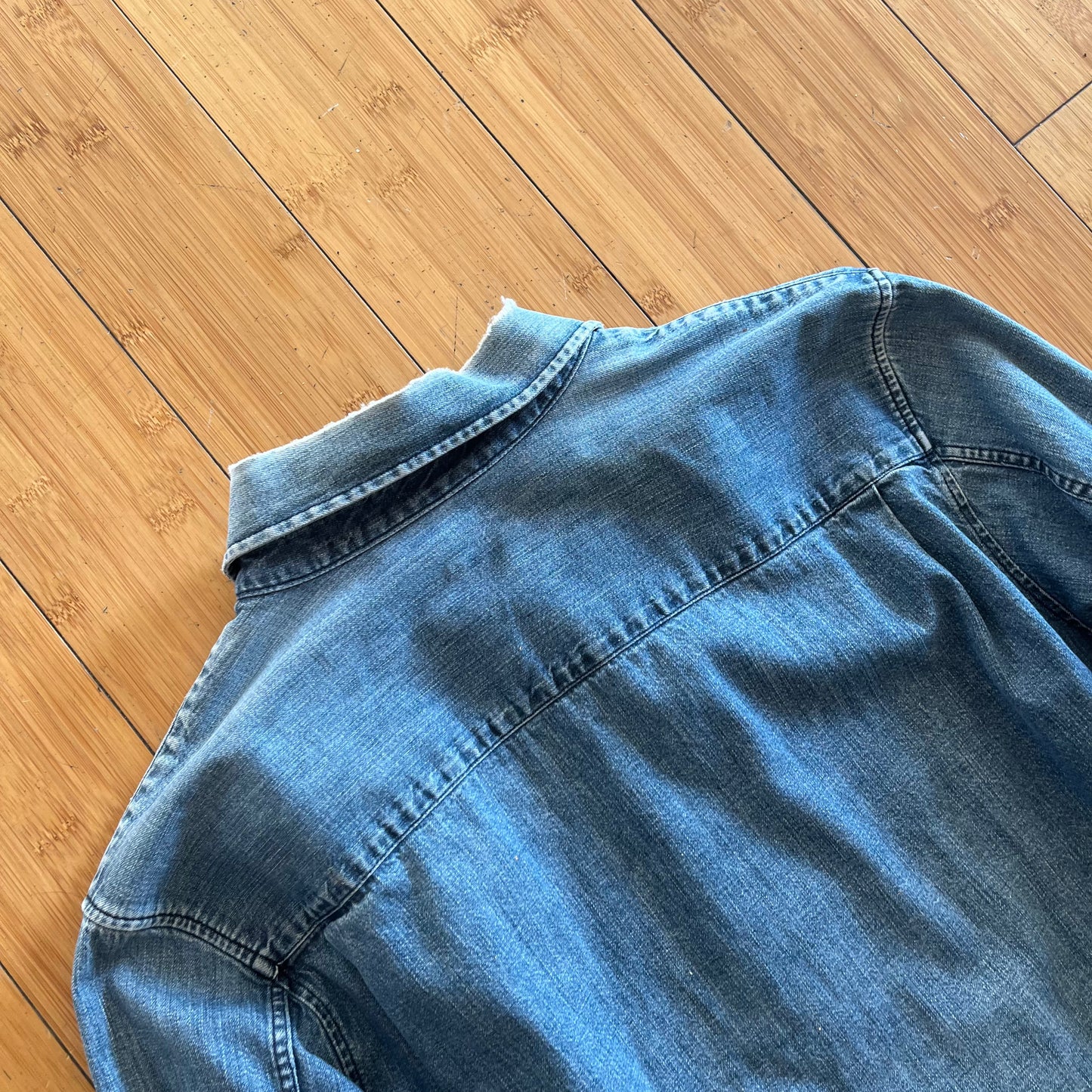 Helmut Lang Denim Long-Sleeve Button-Up