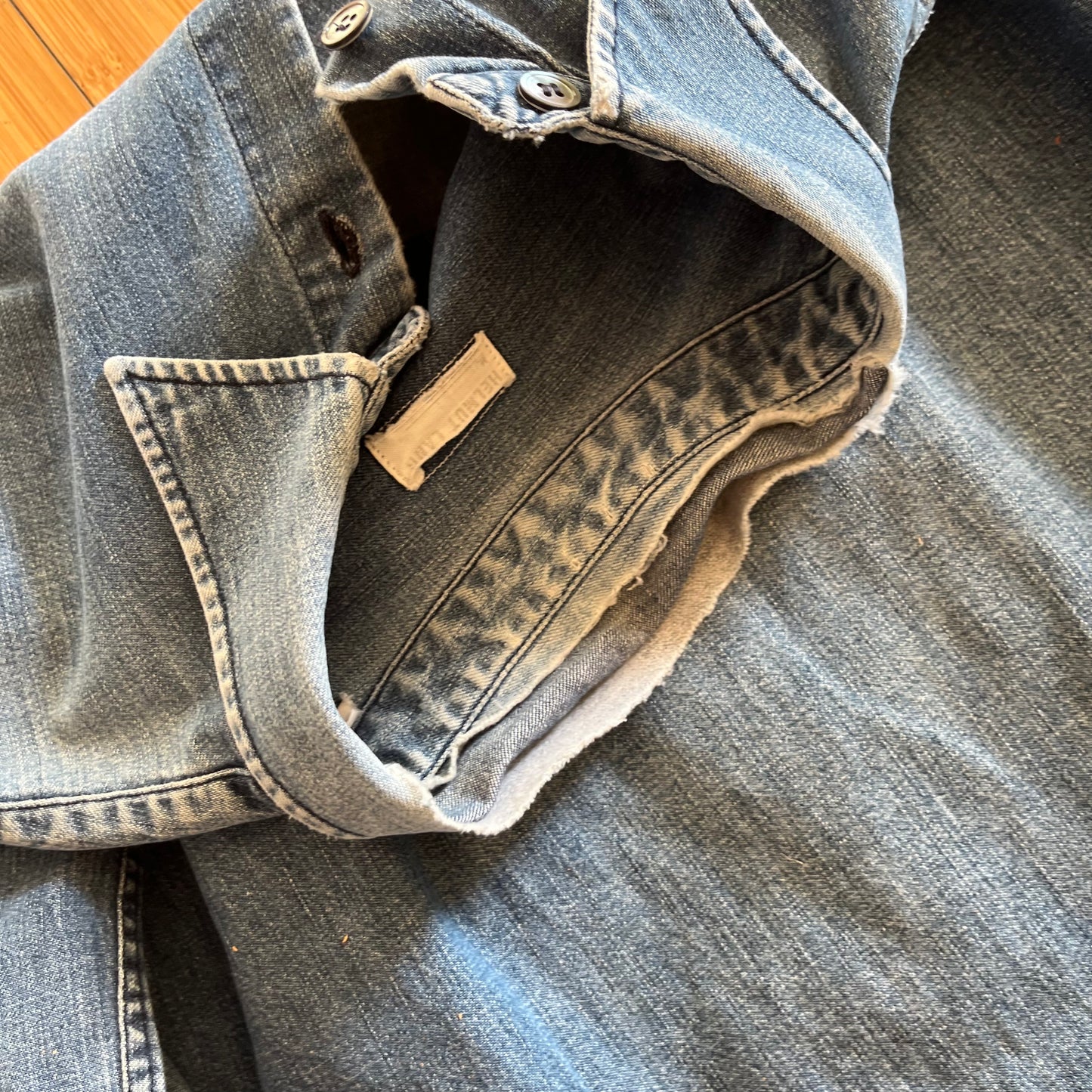 Helmut Lang Denim Long-Sleeve Button-Up