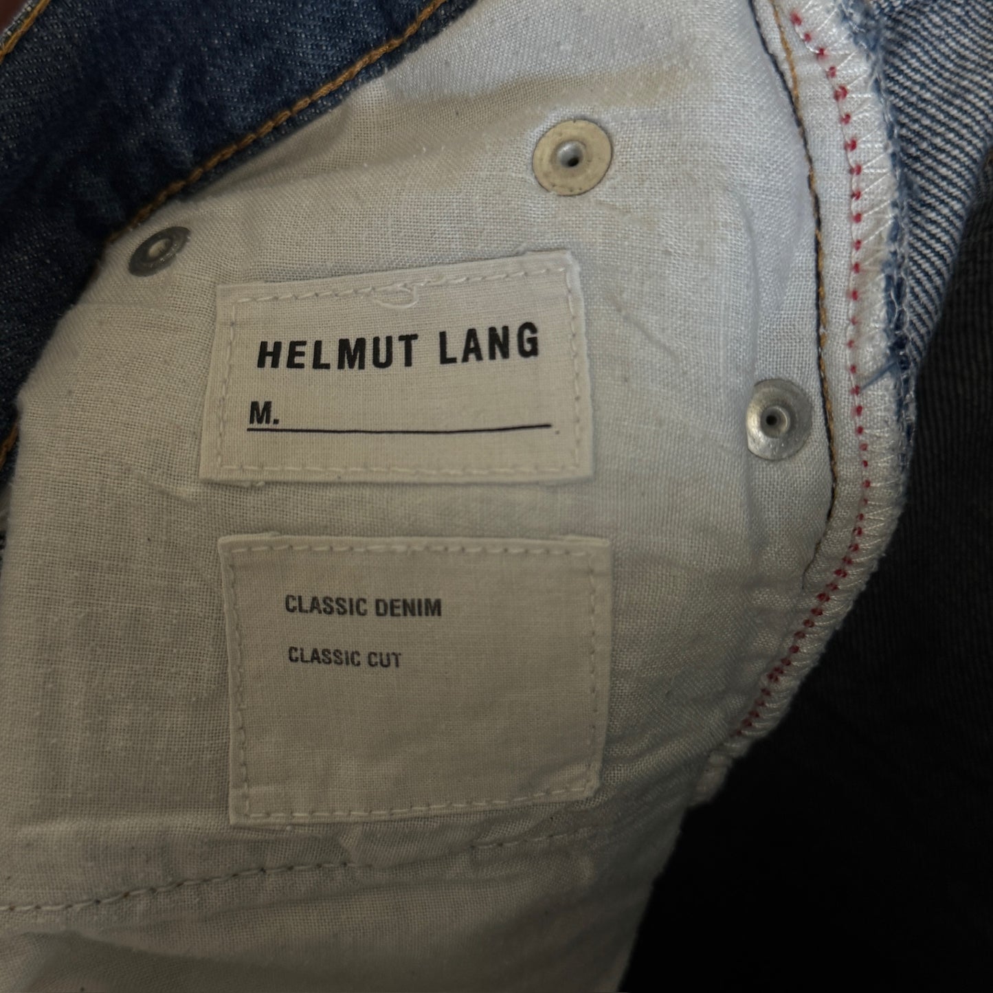 Helmut Lang 1998 Classic Denim