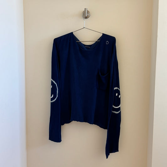 Kapital Indigo Smiley Wide Shirt