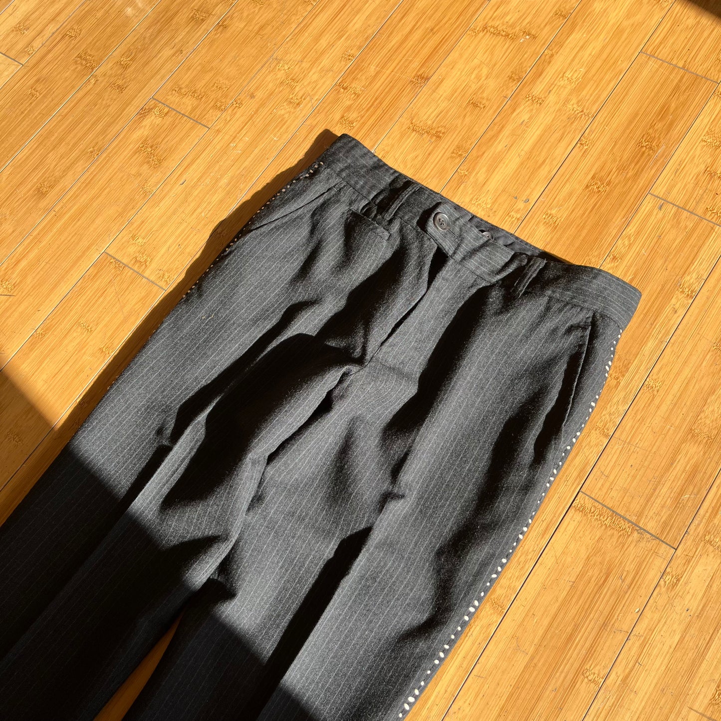 Issey Miyake Vintage Striped Seam Slacks
