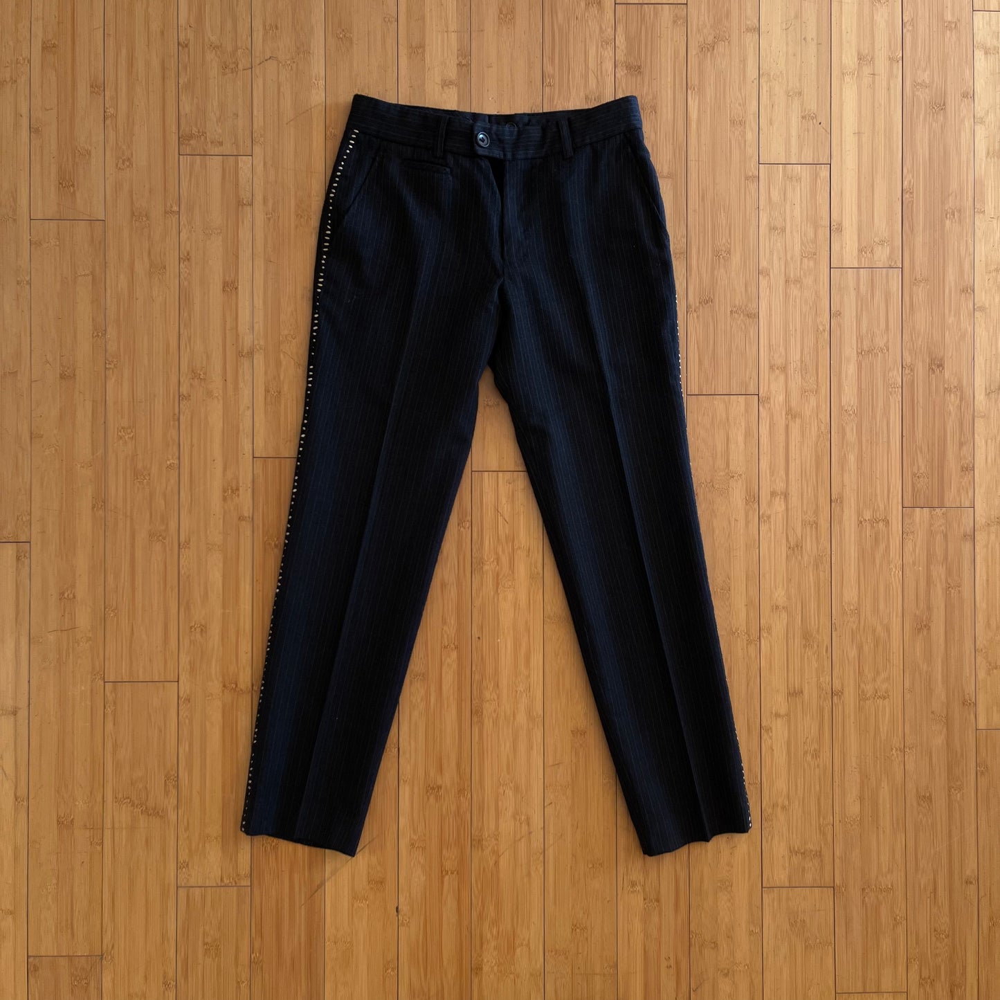 Issey Miyake Vintage Striped Seam Slacks