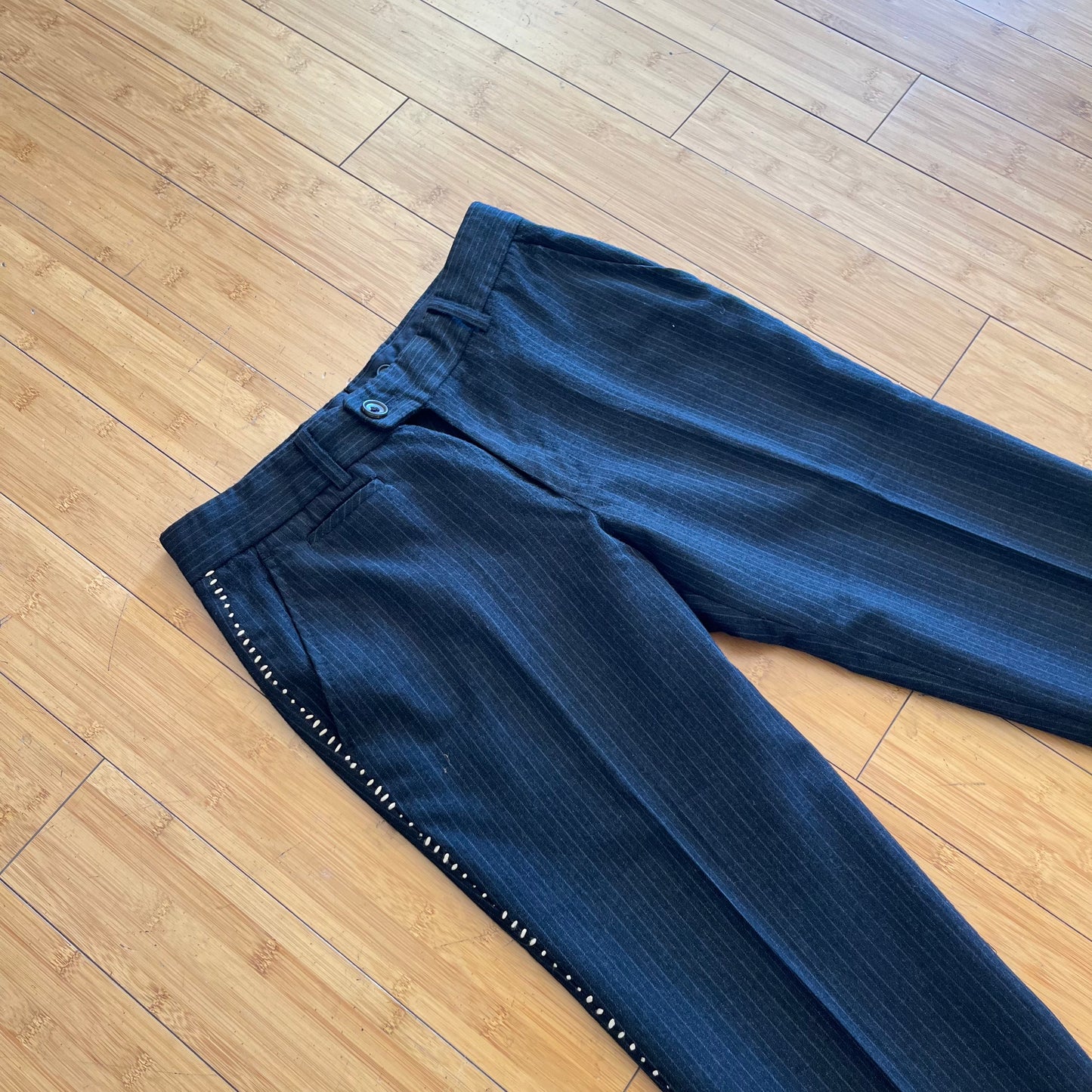 Issey Miyake Vintage Striped Seam Slacks