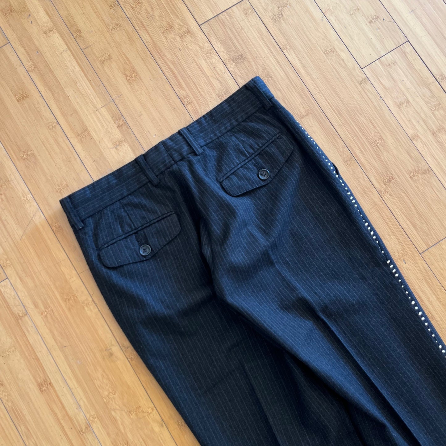 Issey Miyake Vintage Striped Seam Slacks