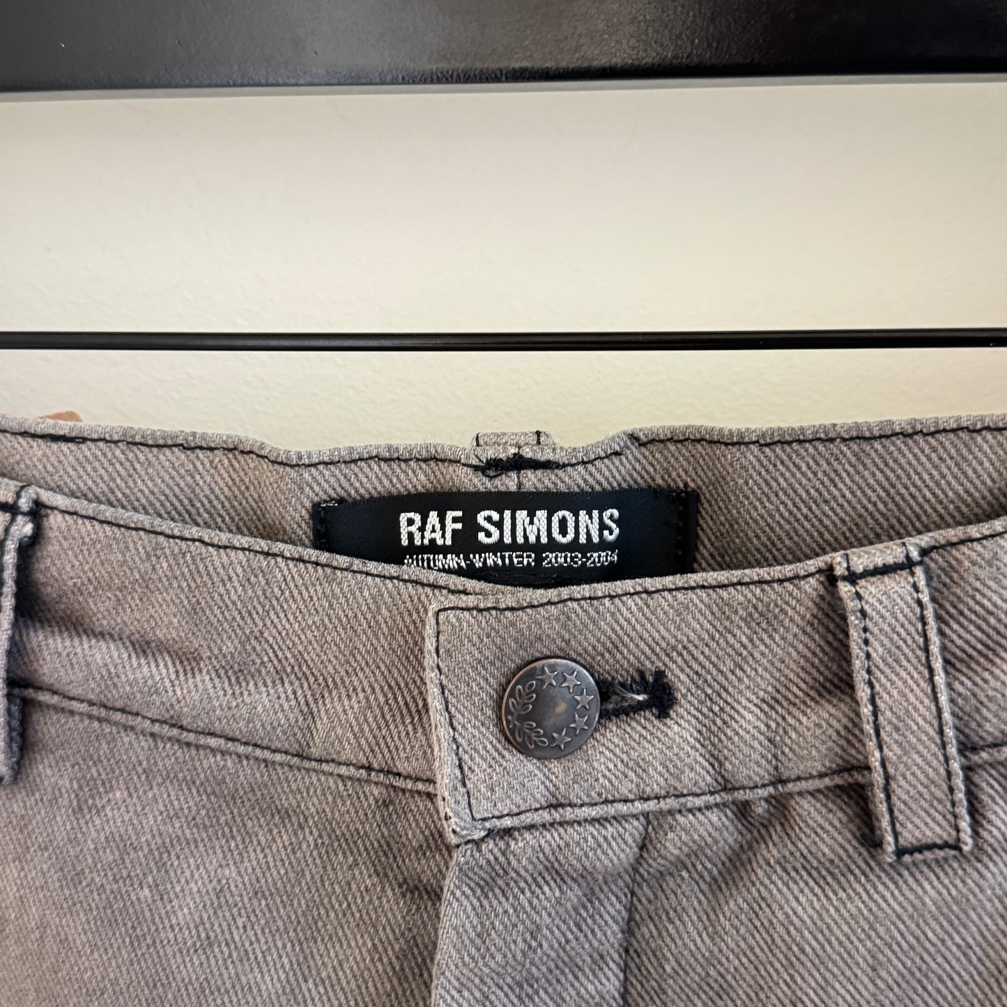 Raf Simons AW 03'-04' Grey Wash Denim Jeans