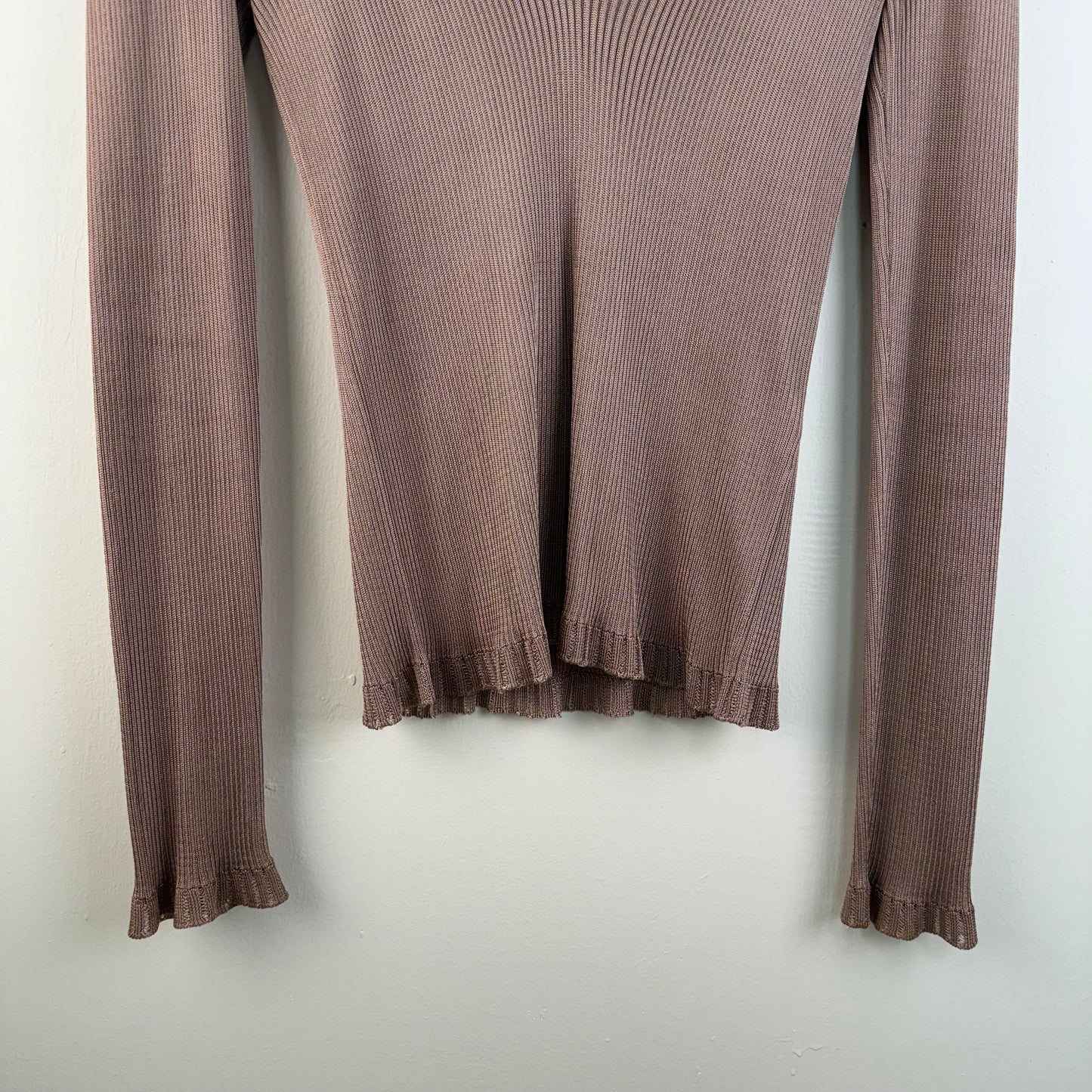 Yves Saint Laurent Rive Gauche V-Neck Knit Sweater