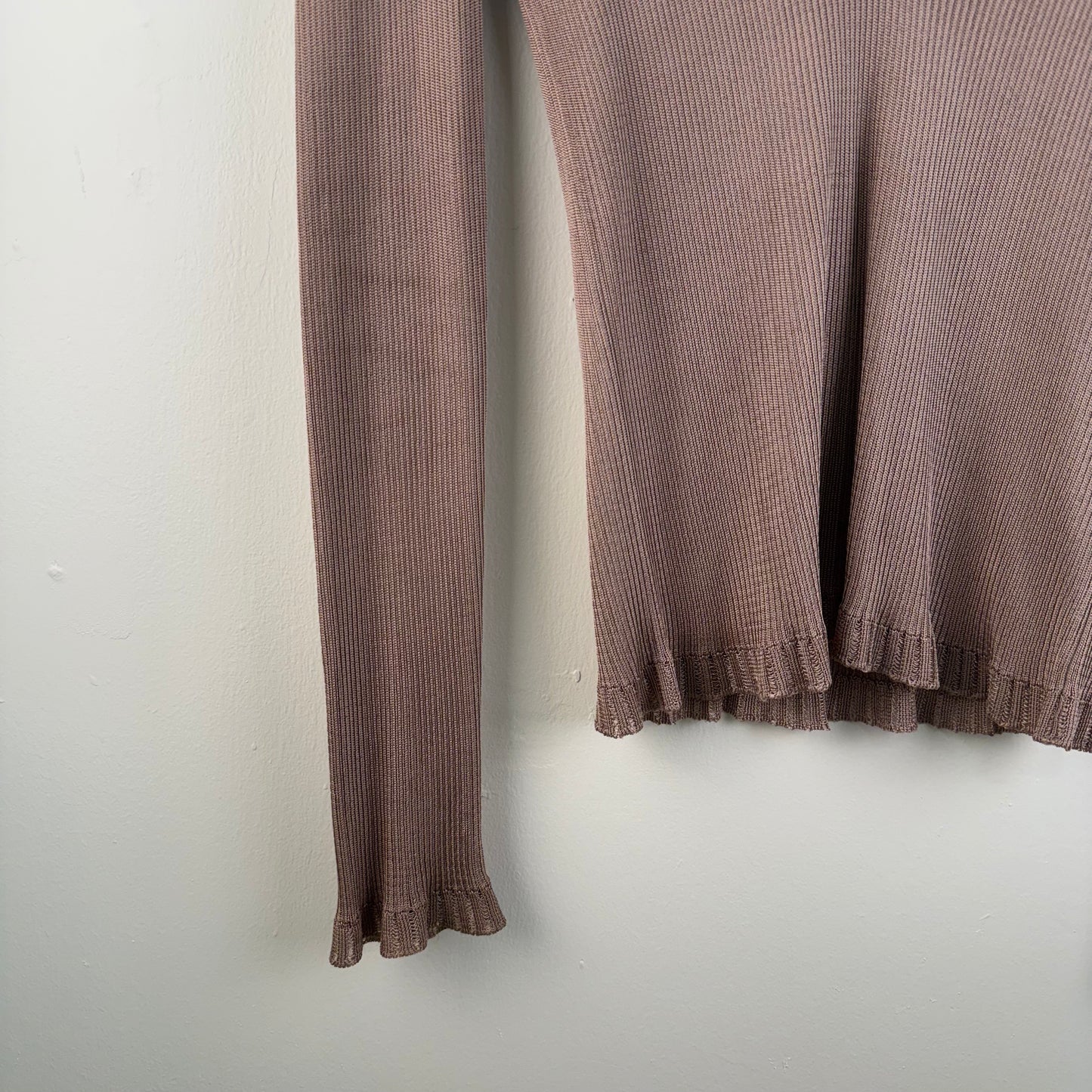 Yves Saint Laurent Rive Gauche V-Neck Knit Sweater