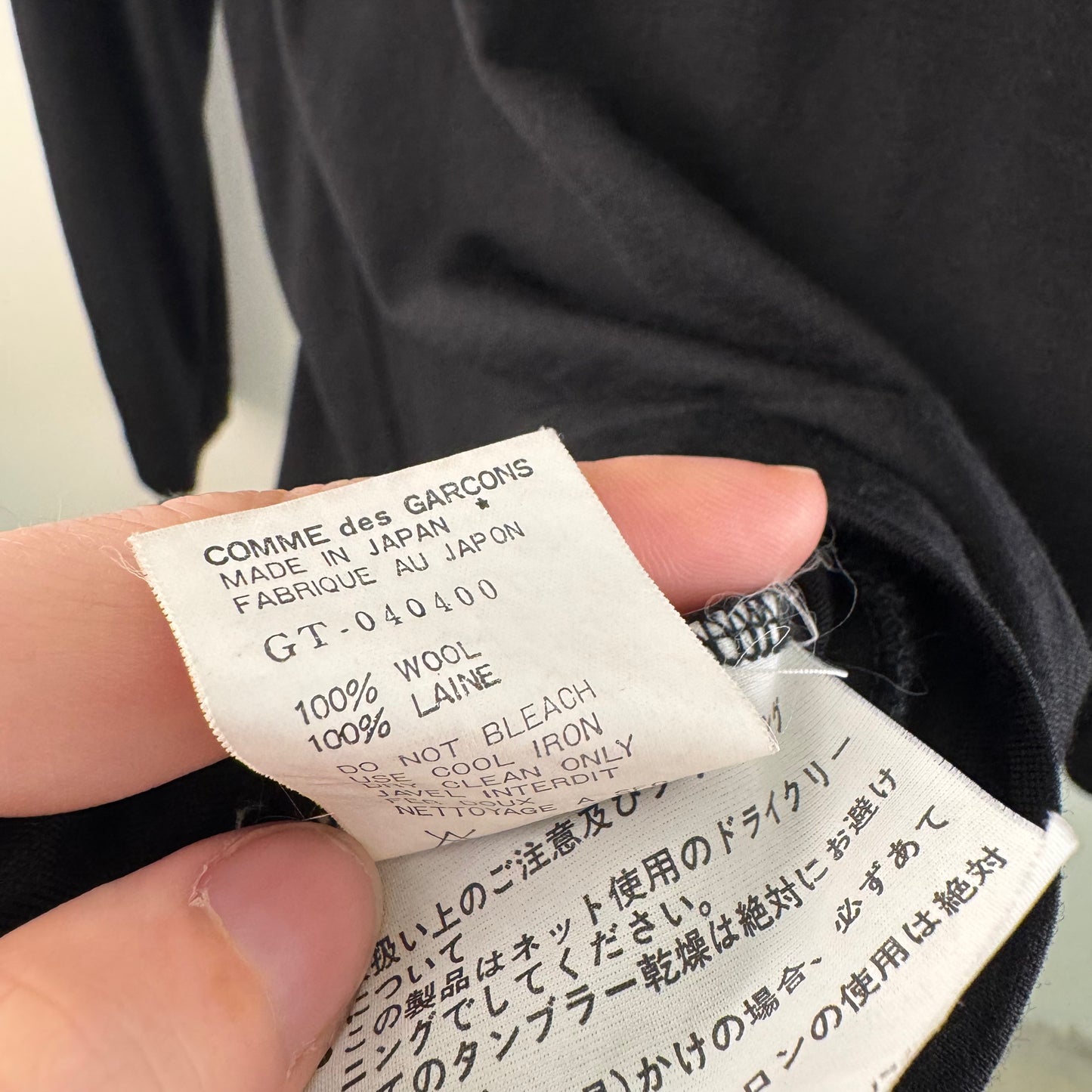 Comme des Garçons 1996AW Long Sleeve Wool Knit