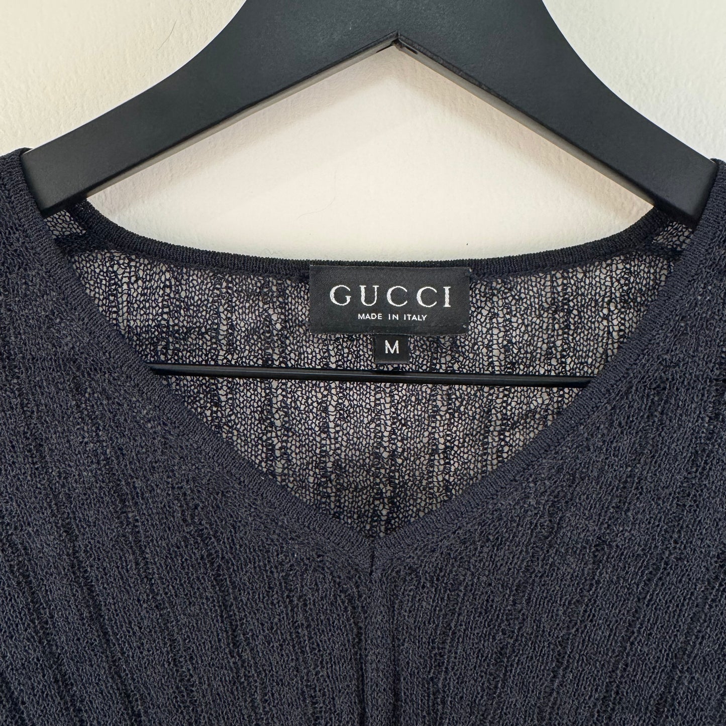 Gucci Long-Sleeve V-Neck Top