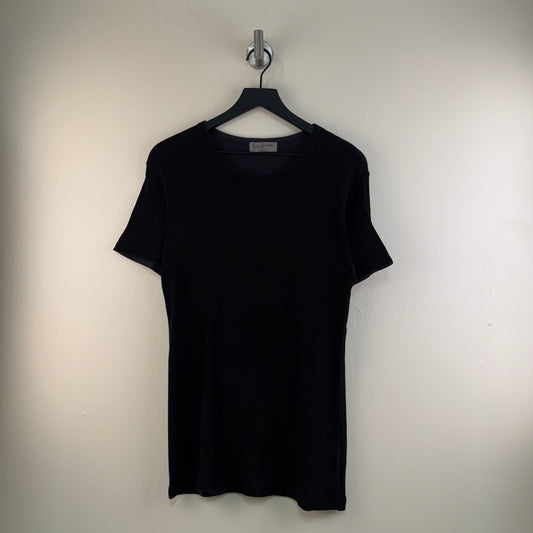 Yohji Yamamoto Pour Homme Ribbed Short Sleeve T-Shirt