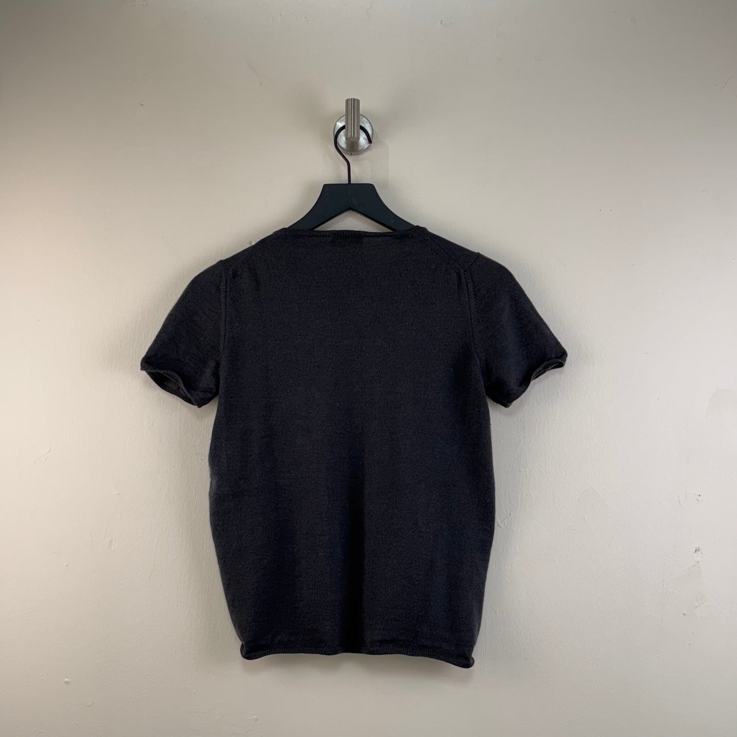 Gucci Short Sleeve Cashmere Silk Blend Knit Top 1997