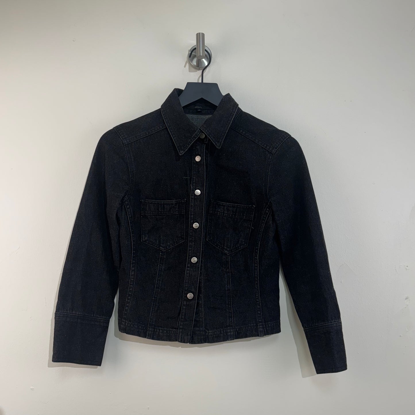 Gucci Black Denim Jacket 1998