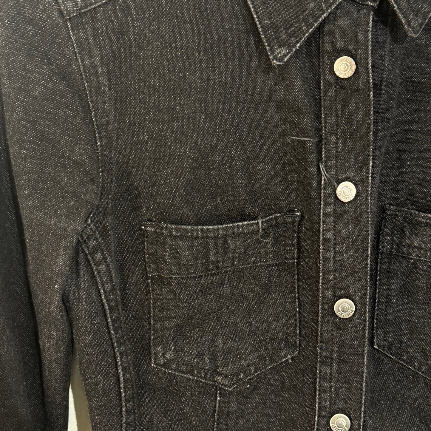 Gucci Black Denim Jacket 1998