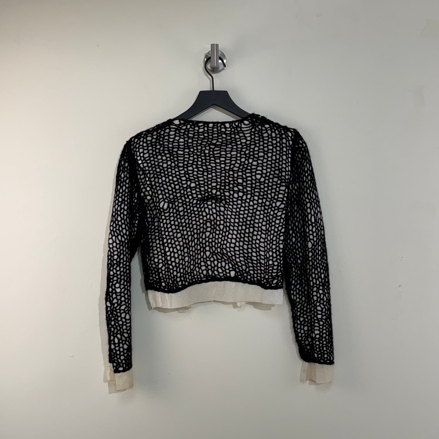 Comme des Garçons 1993 Layered Mesh Knit Wool Cardigan