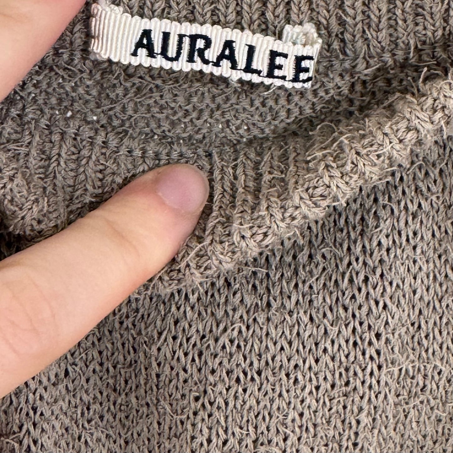 Auralee 20SS Crisp Loop Yarn Knit Skirt
