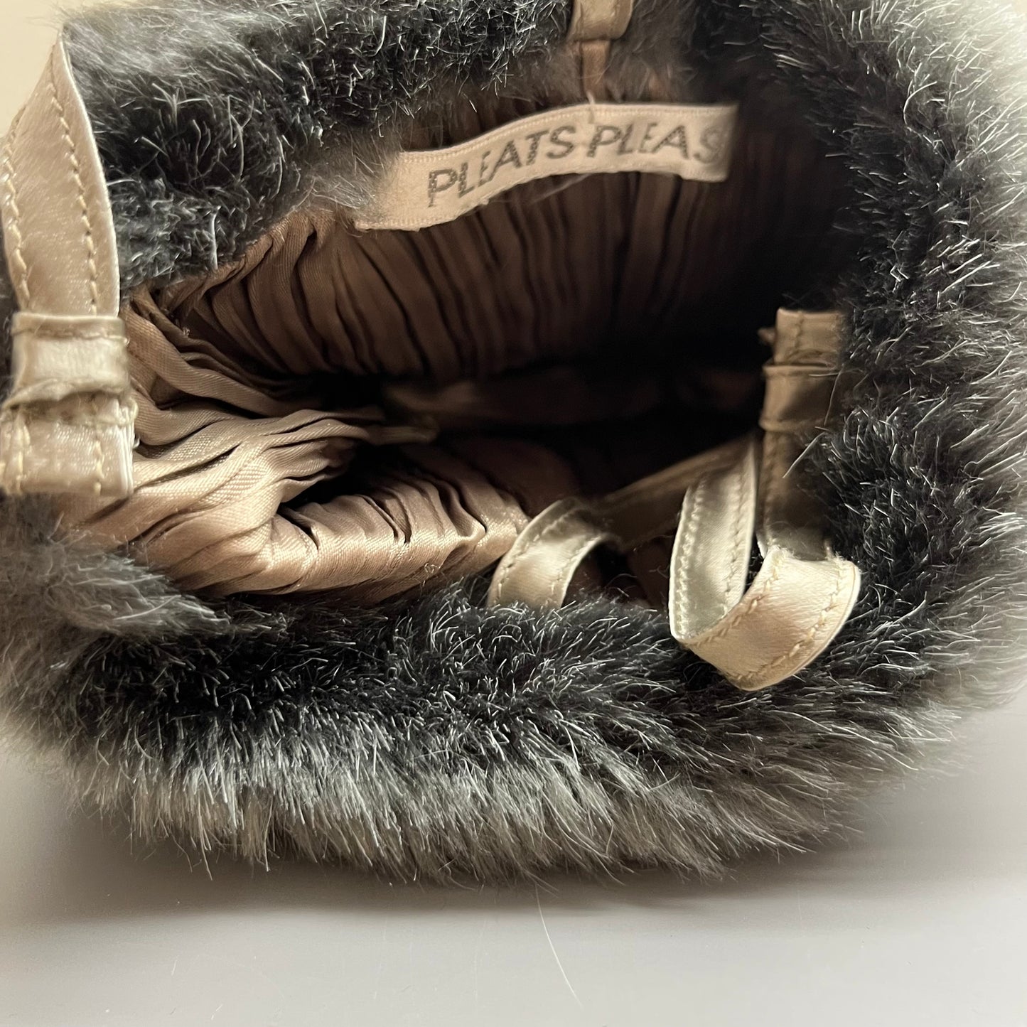 Issey Miyake Pleats Please Fur Pouch