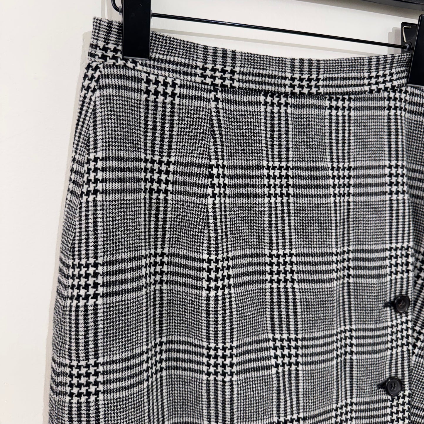 Comme des Garçons 1980s Wool Glen Check Skirt