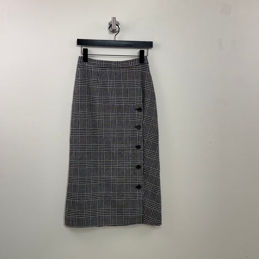 Comme des Garçons 1980s Wool Glen Check Skirt