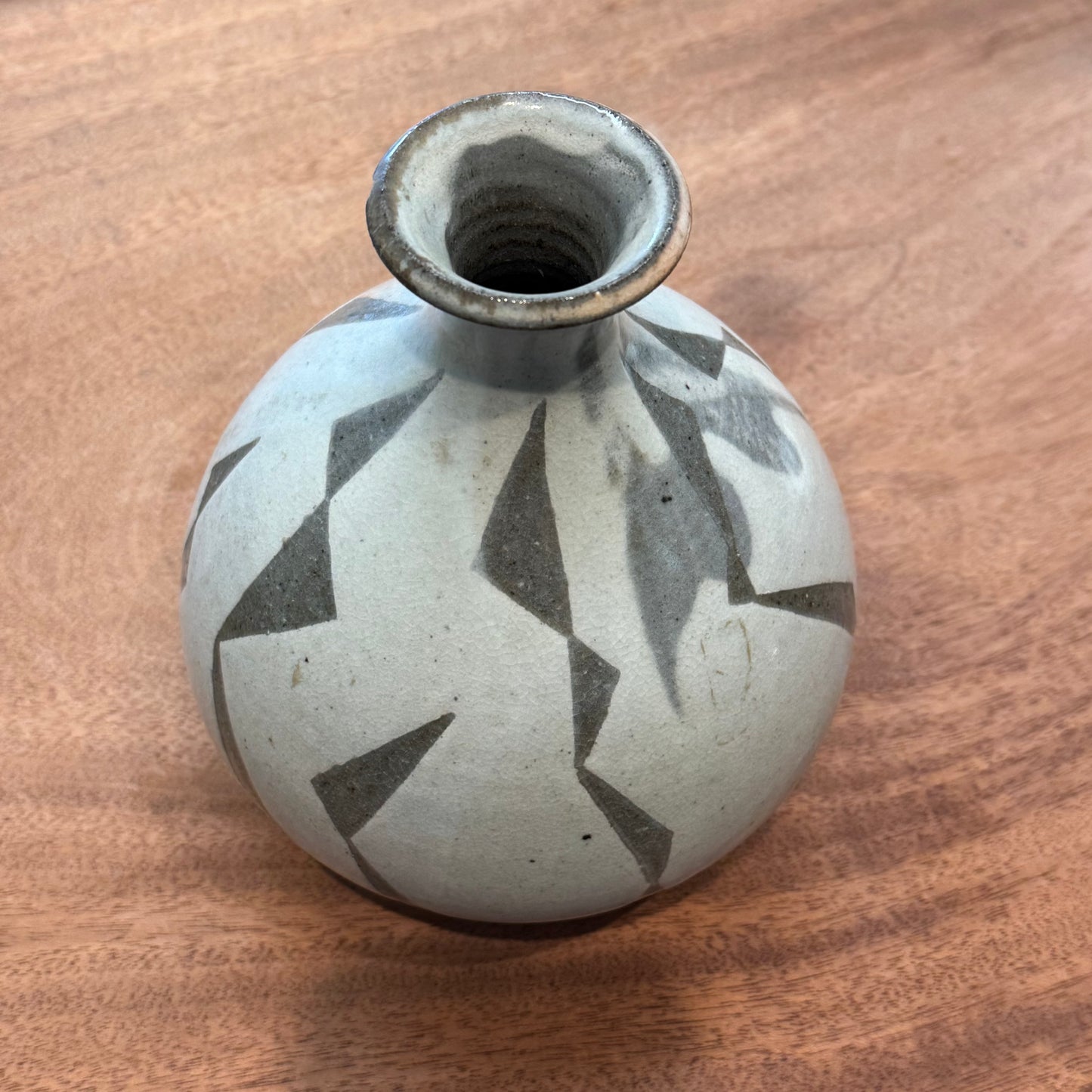 Tsuboya Ware Ceramic Tokkuri Vase