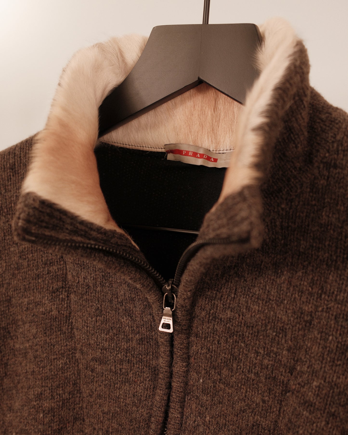 Prada Sport Knit Half-Zip Sweater