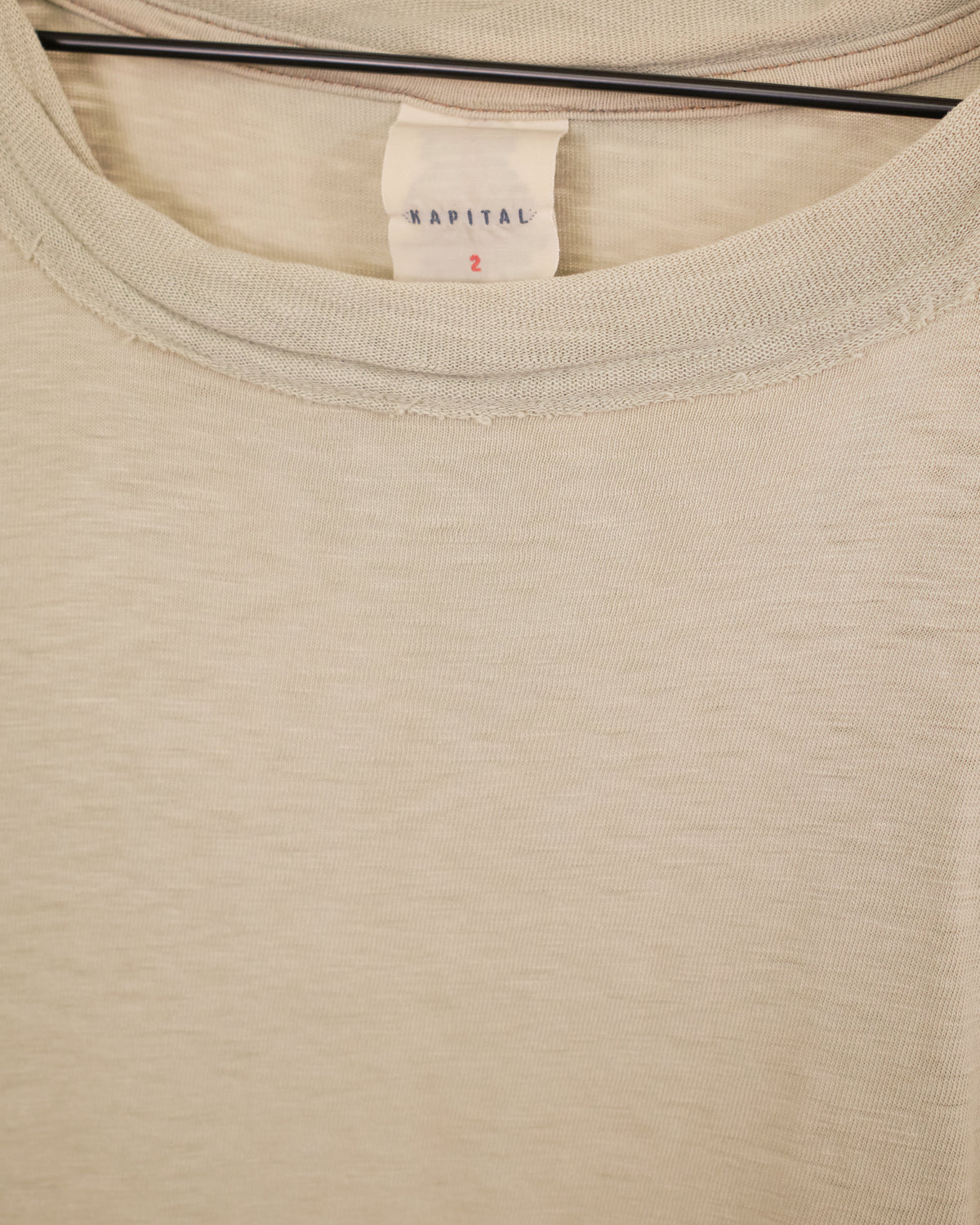 KAPITAL Washed Out Short Sleeve T-Shirt