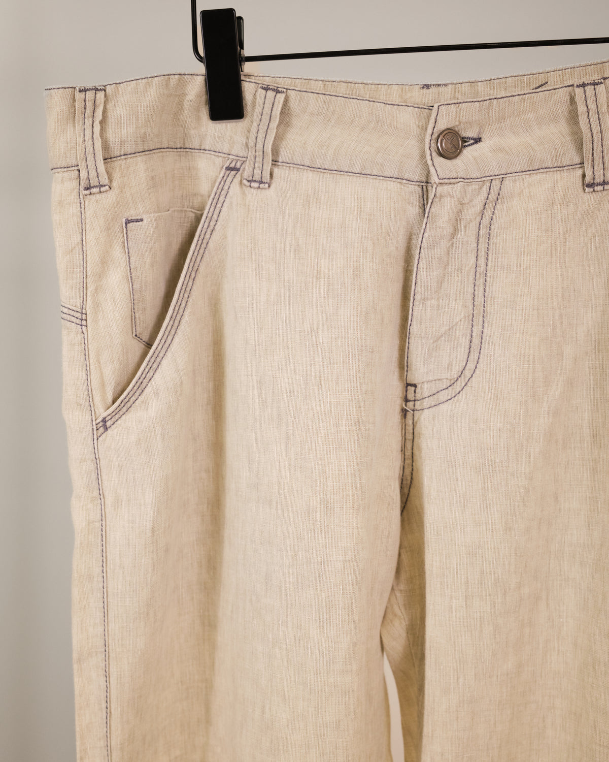 Giorgio Armani Pale Wide Trousers