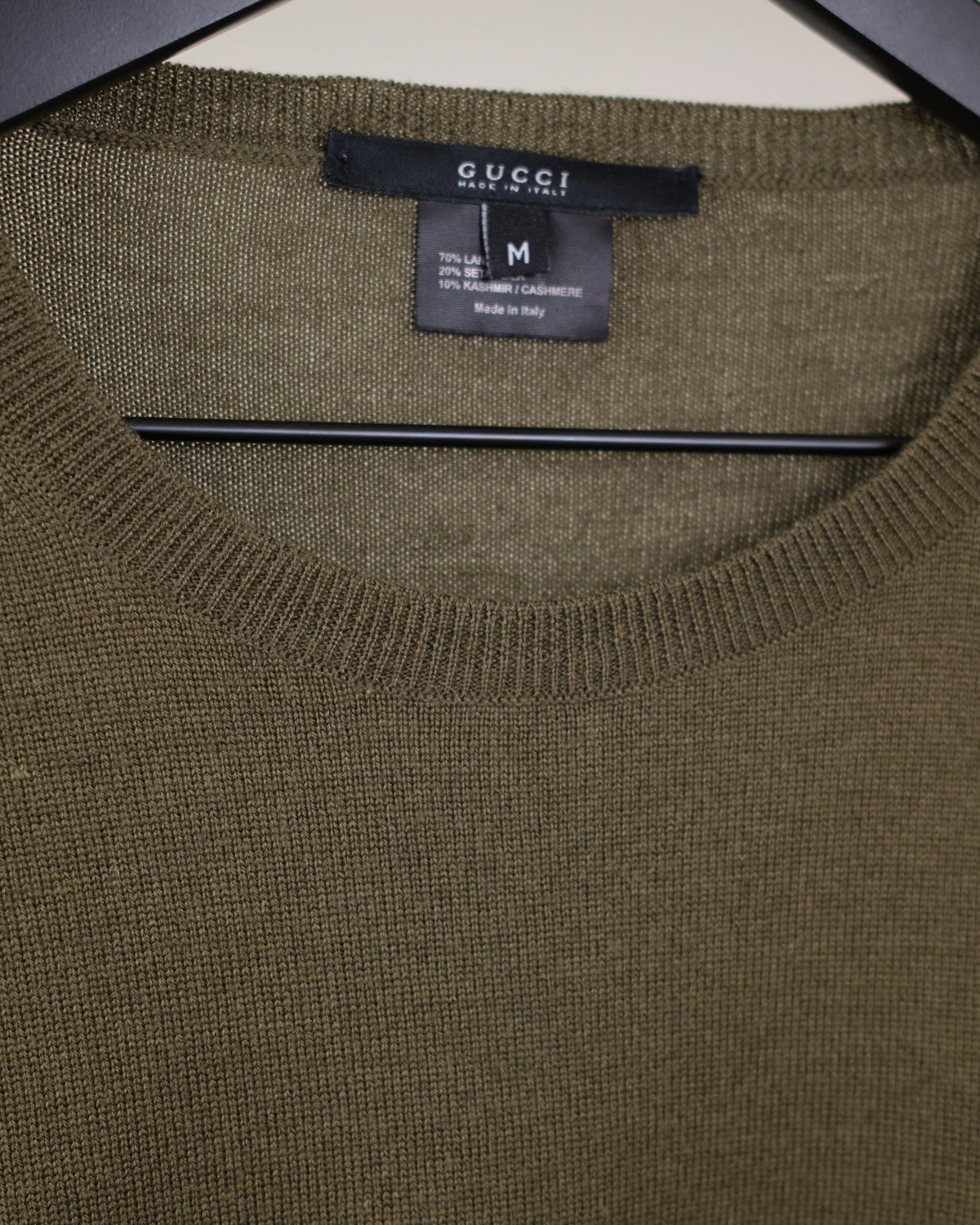 Gucci Wool Silk Cashmere Knit Sweater