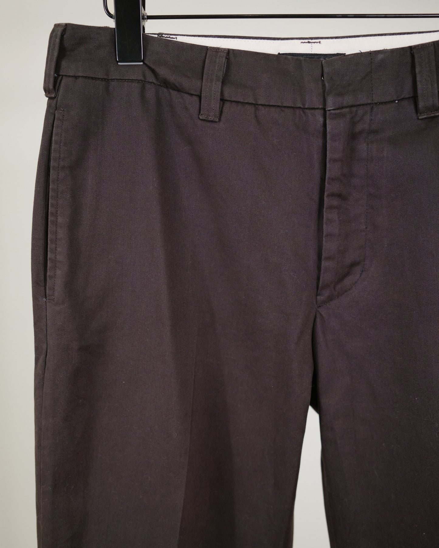 Helmut Lang Straight Leg Pants Brown