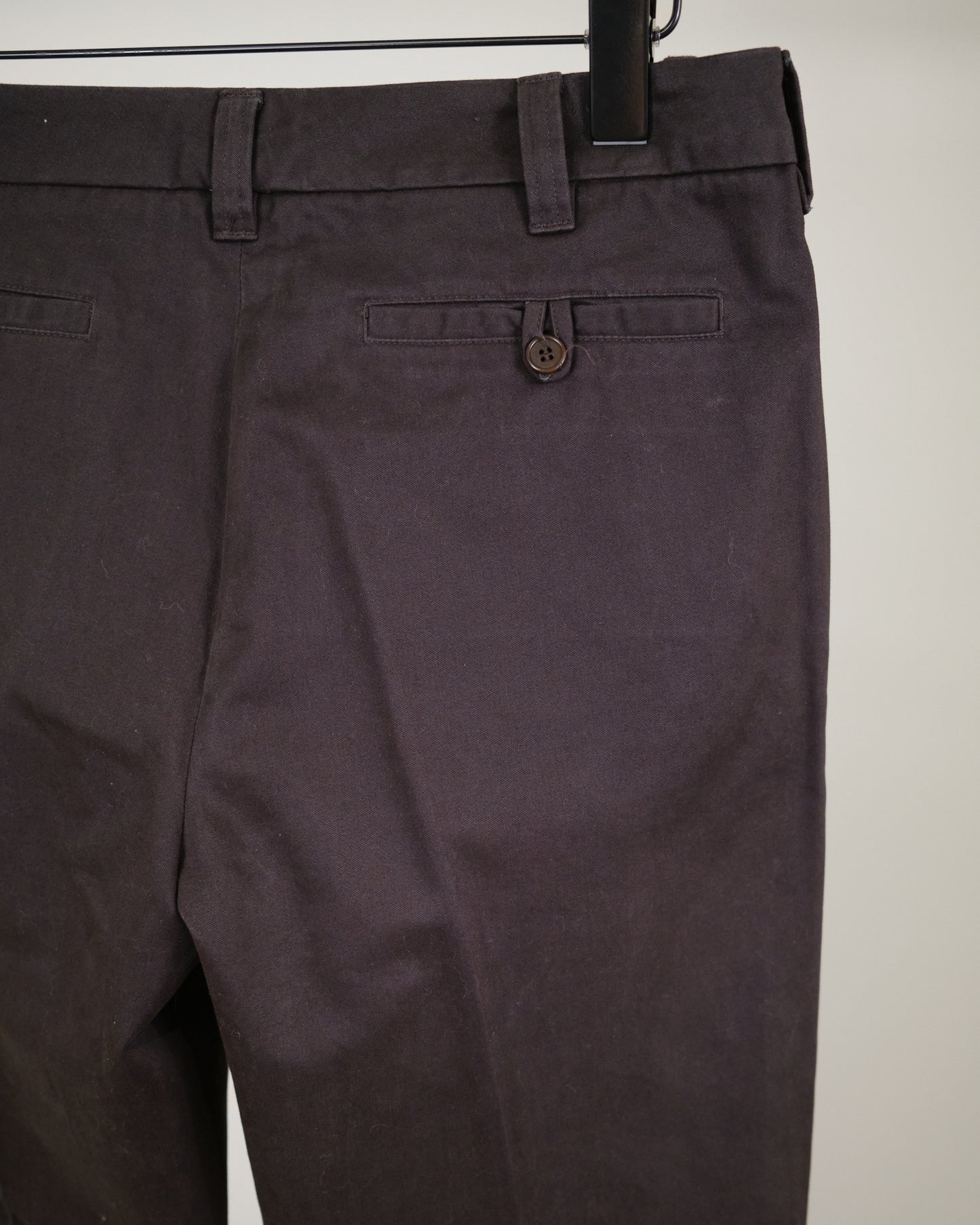 Helmut Lang Straight Leg Pants Brown