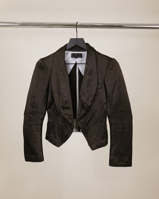 COMME des GARCONS Satin Cropped Blazer Jacket