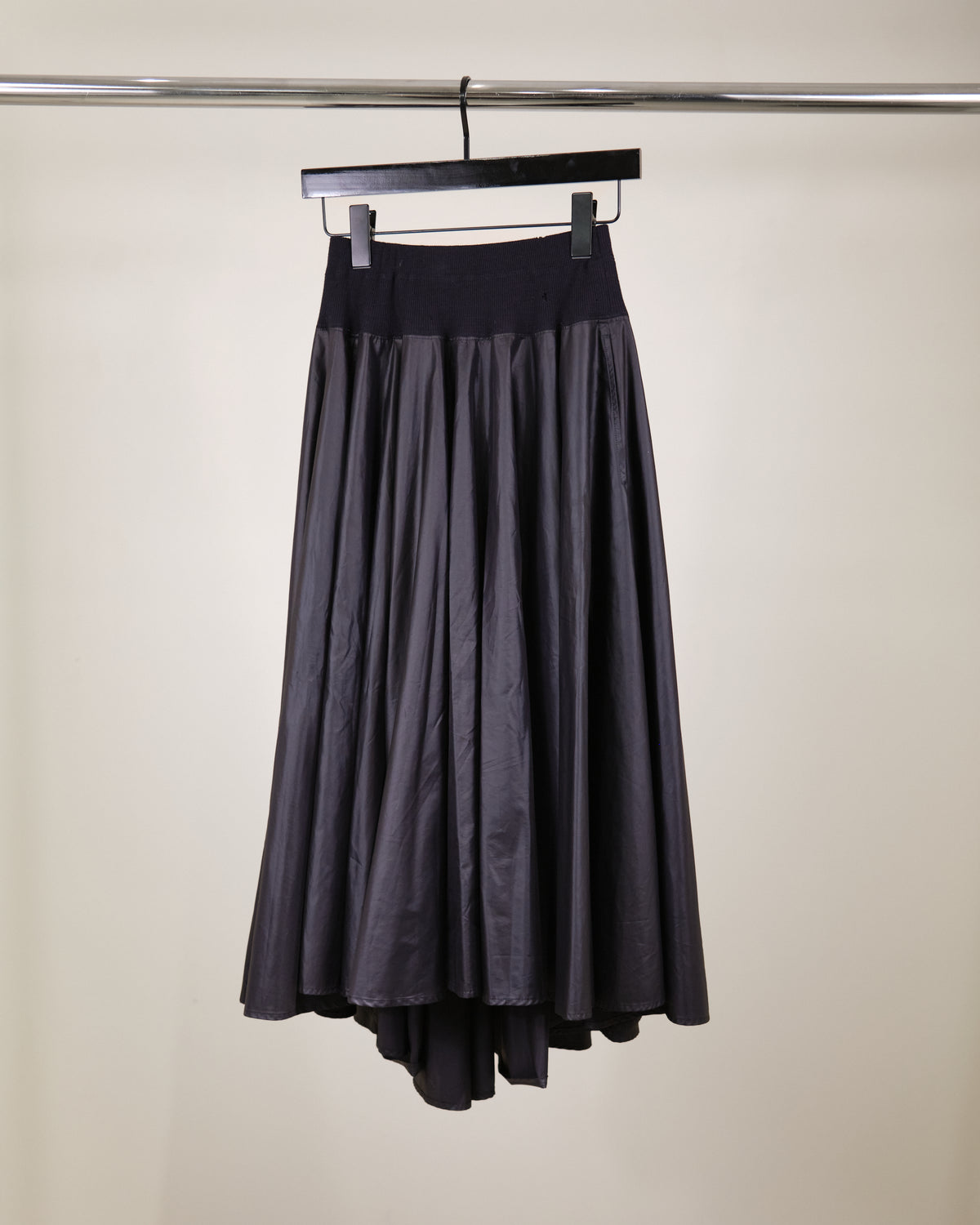 Issey Miyake Gathered Flare Skirt