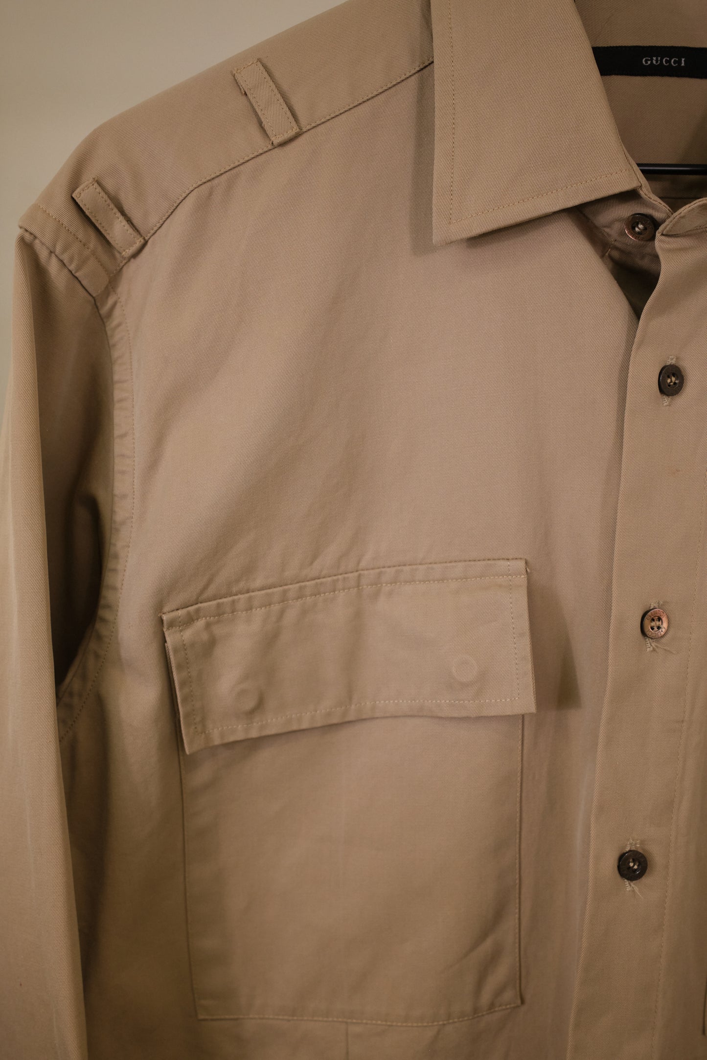 Gucci by Tom Ford Military Shirt Khaki