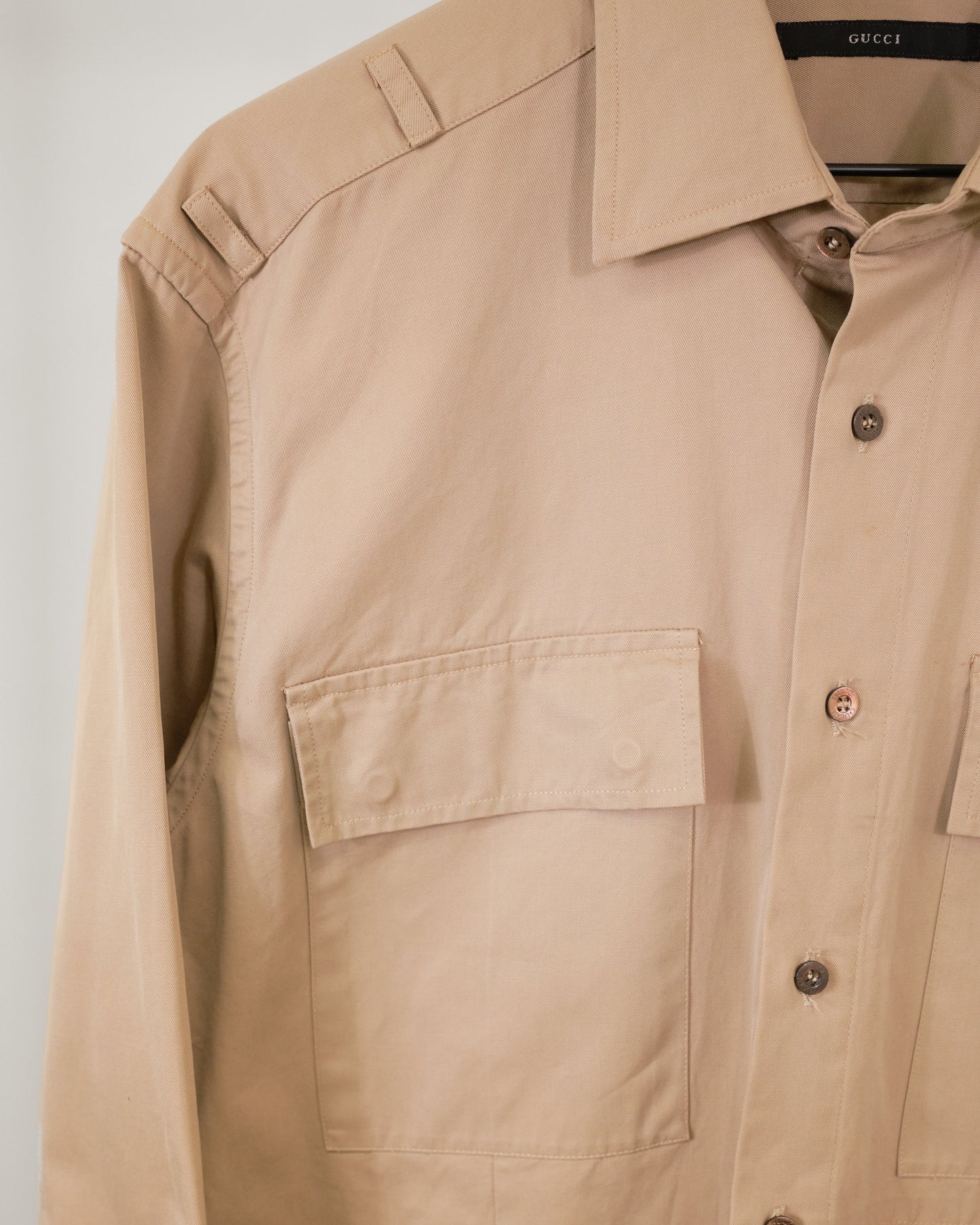 Gucci by Tom Ford Military Shirt Khaki