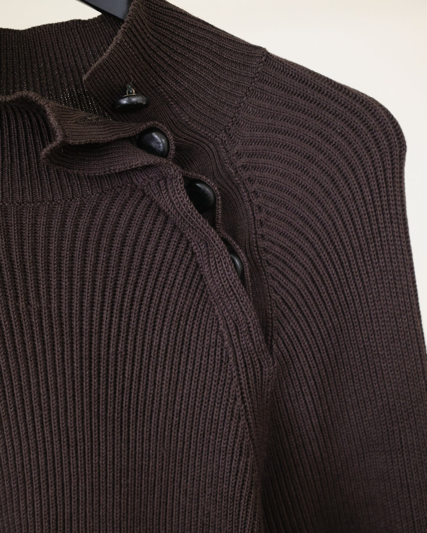 Gucci Ribbed Knit High Neck Sweater