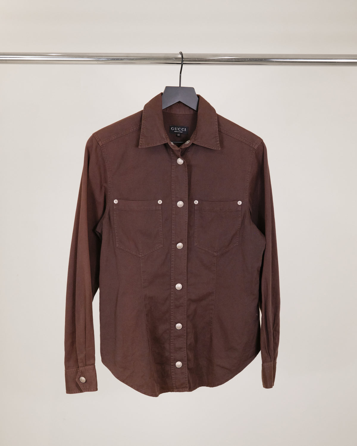 Gucci by Tom Ford Military Shirt Brown