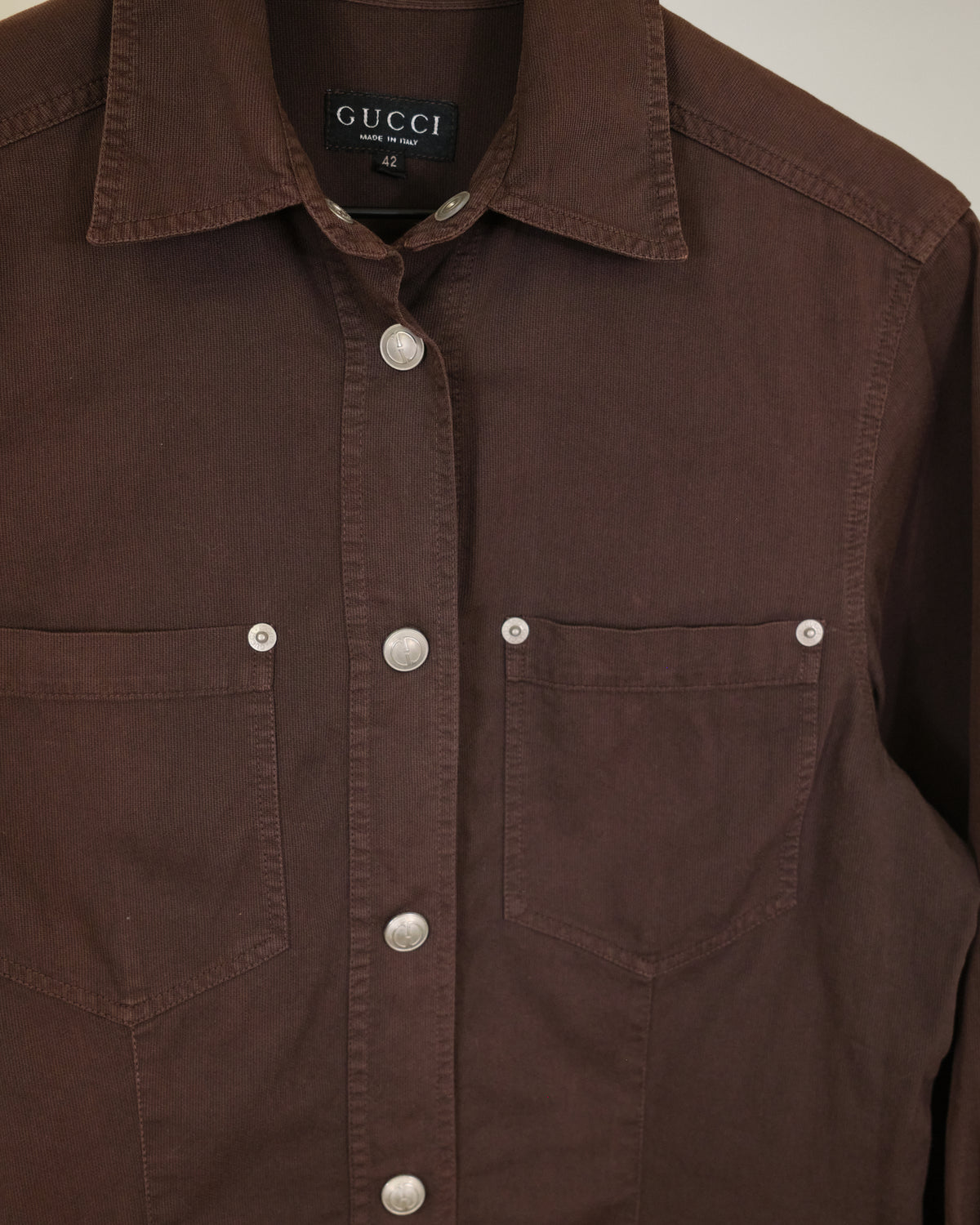 Gucci by Tom Ford Military Shirt Brown