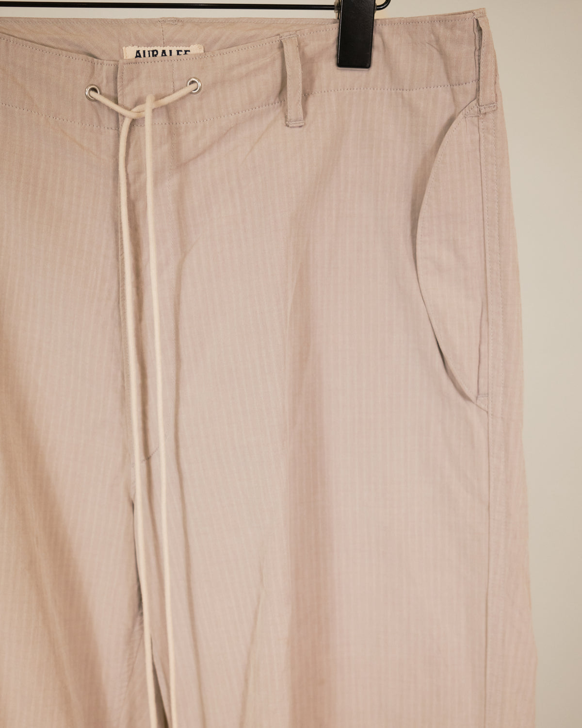 AURALEE Washed Finx Ripstop Chambray Field Pants