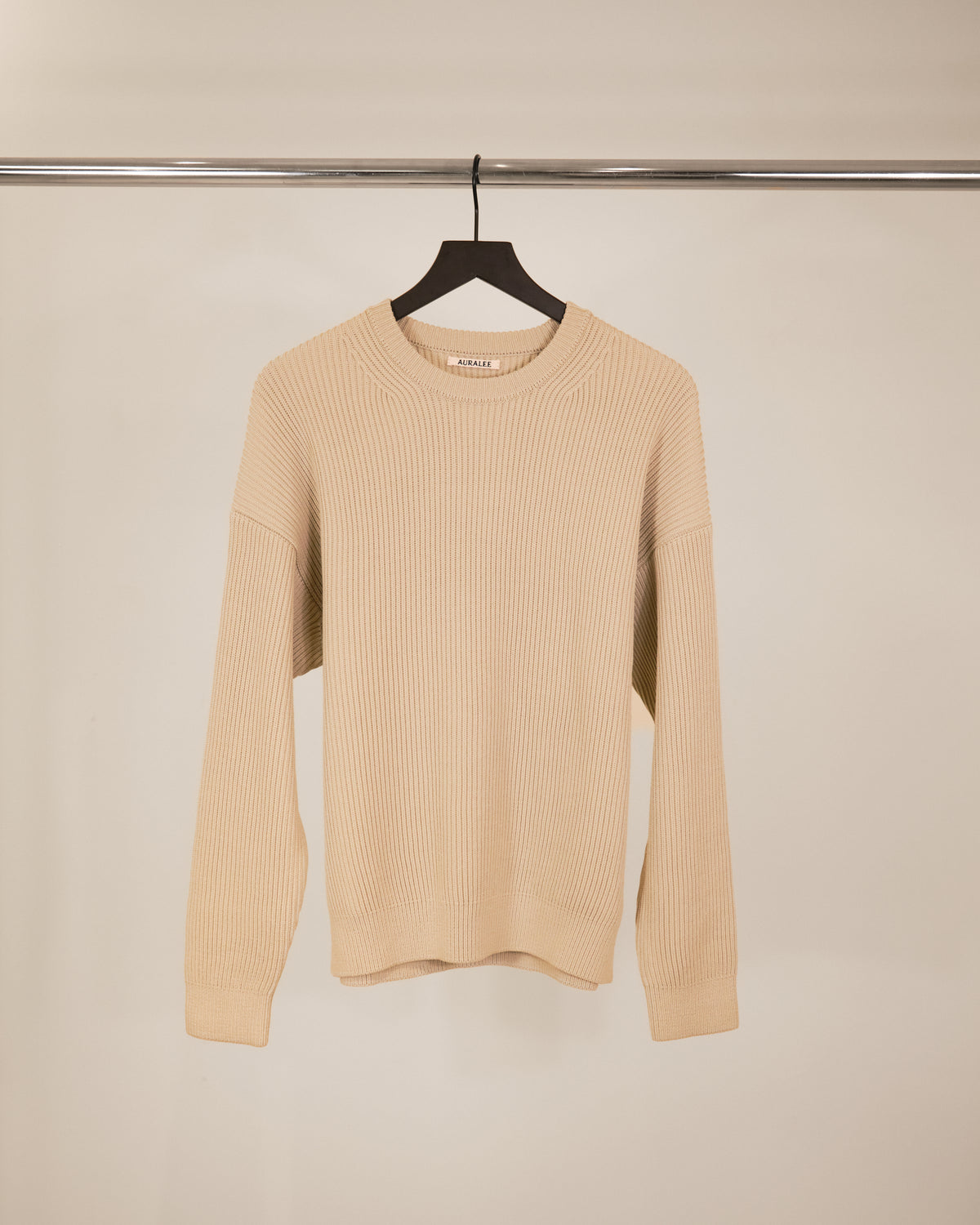 Auralee Ribbed Hard Twist Sweater