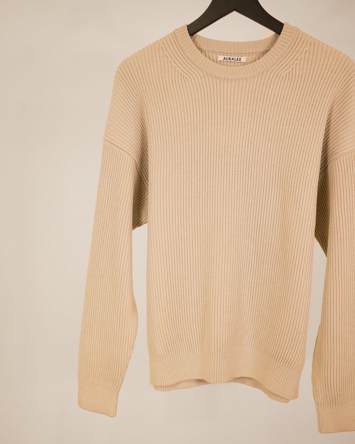 Auralee Ribbed Hard Twist Sweater