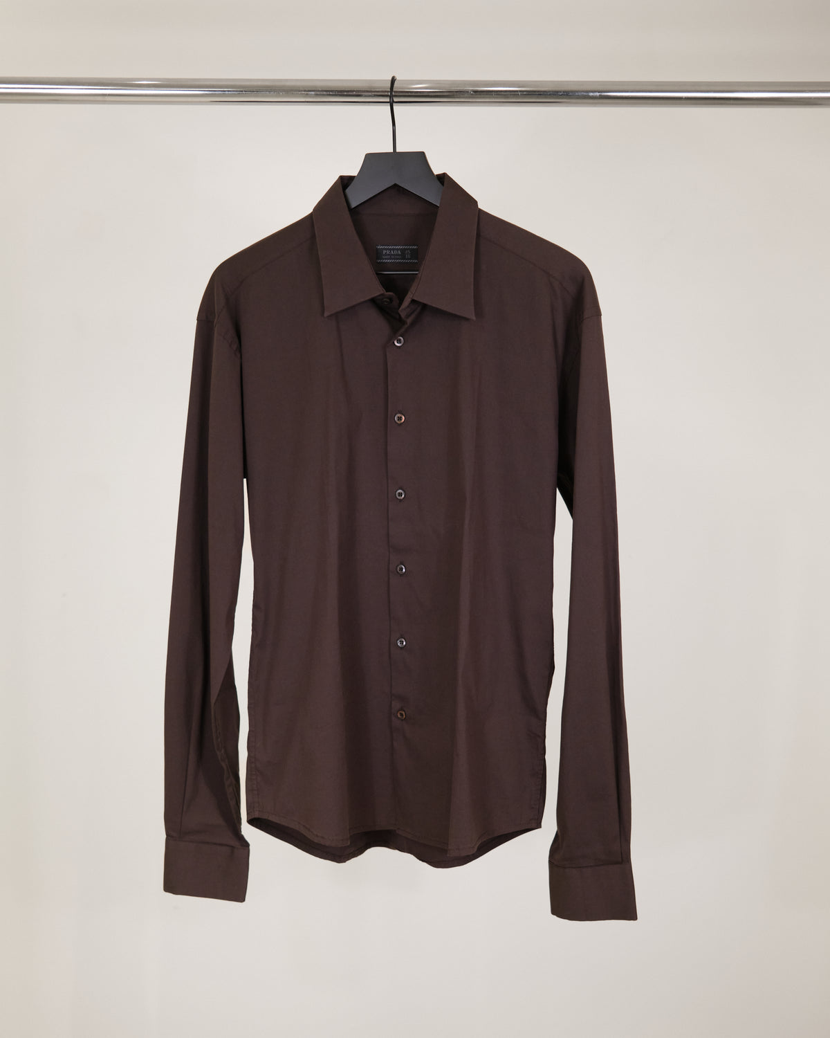 Prada Brown Button Up Shirt