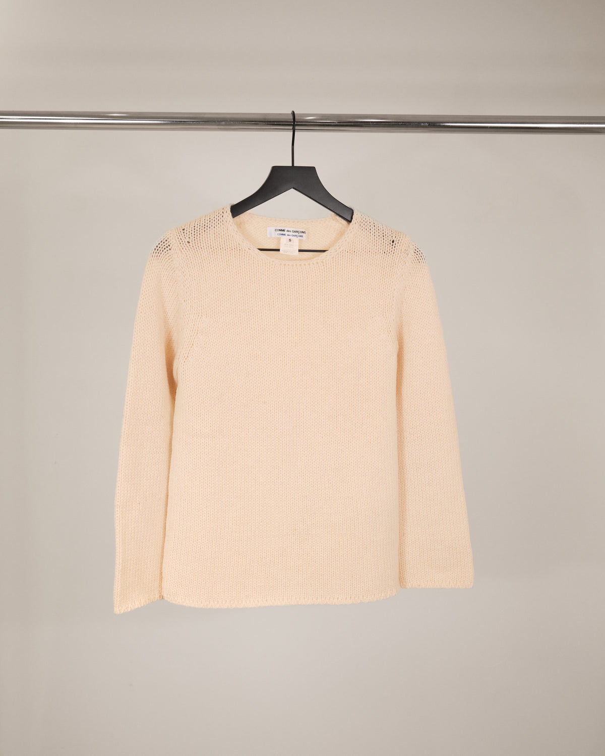 COMME des GARCONS COMME des GARCONS Garment Wool Knit Sweater Cream