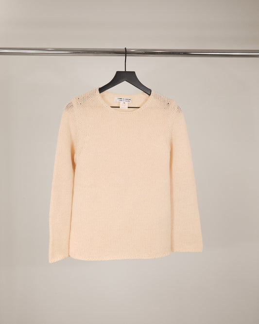 COMME des GARCONS COMME des GARCONS Garment Wool Knit Sweater Cream