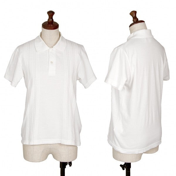 Comme Des Garcons Design Pintuck Polo Shirt