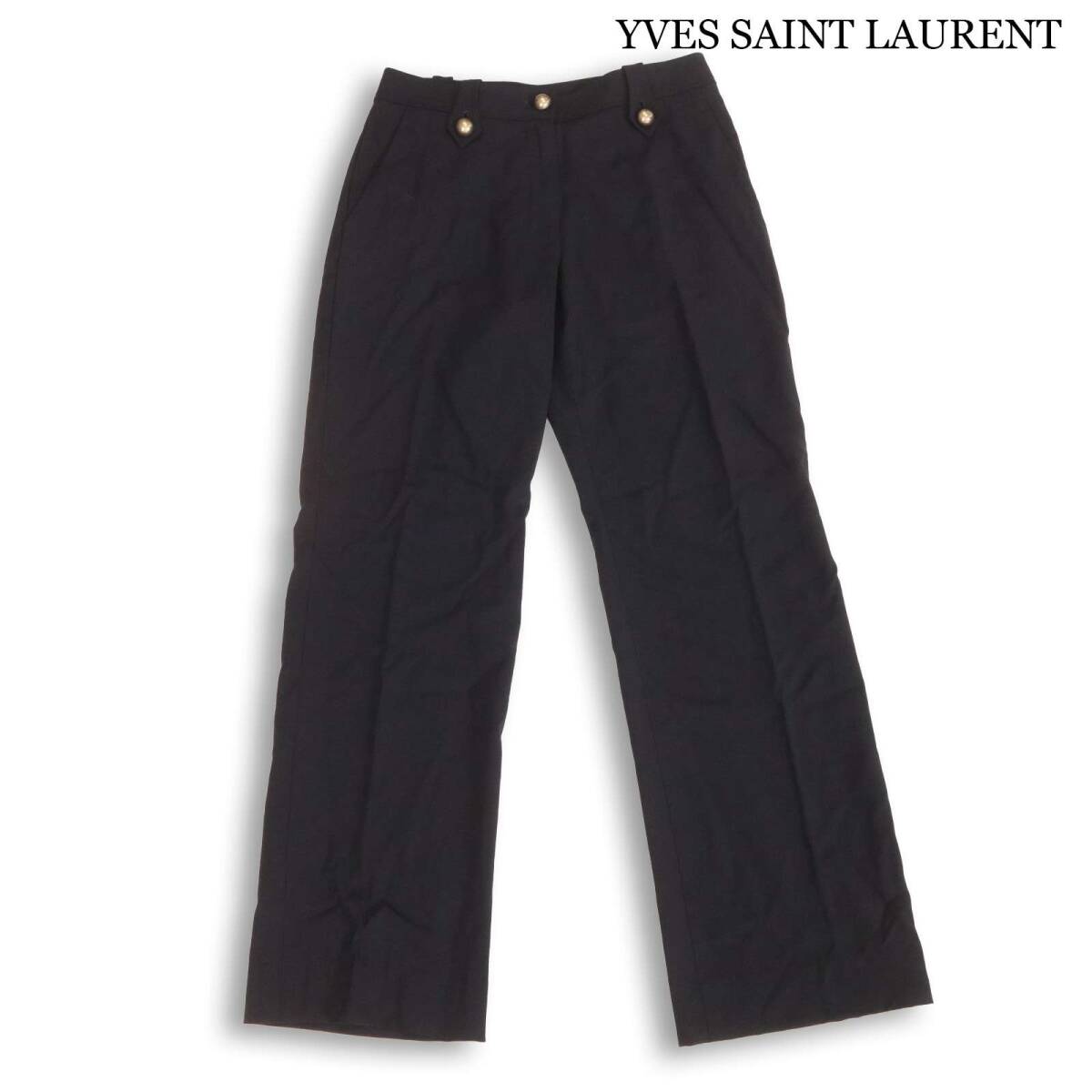 Yves Saint Laurent Rive Gauche Metal Button Pants