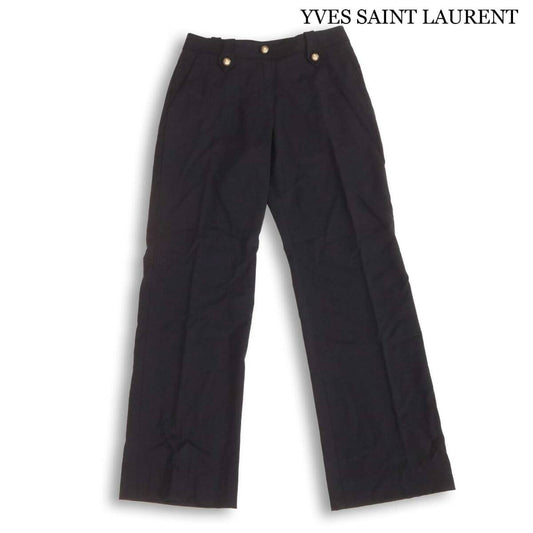 Yves Saint Laurent Rive Gauche Metal Button Pants