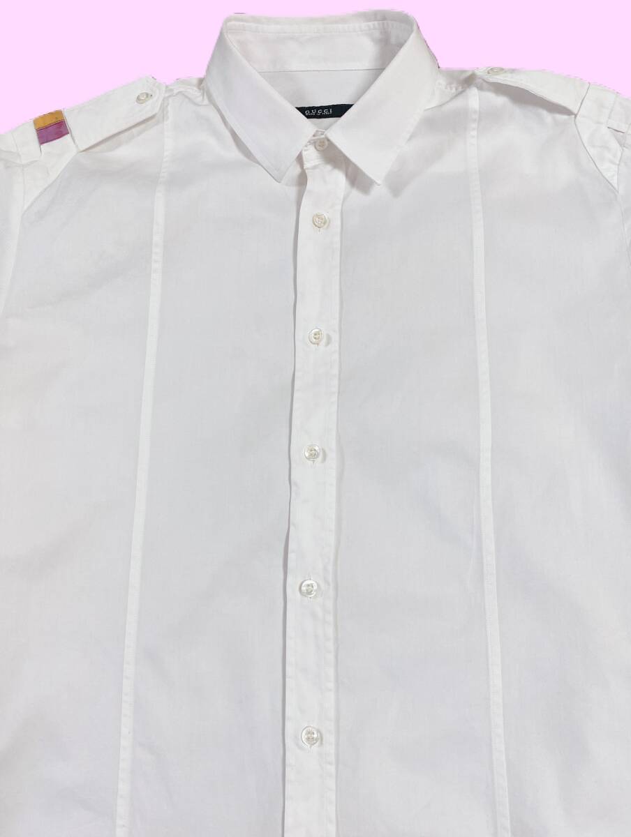 Gucci Epaulette Long Sleeve Shirt